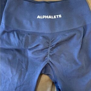 Alphalete Deep Blue Scrunch Leggings